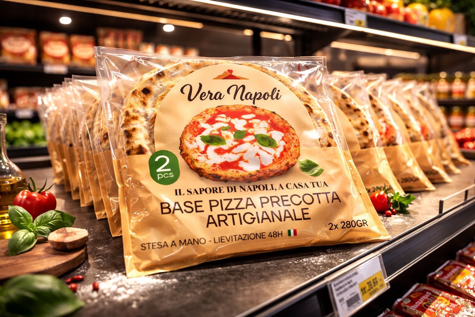 Αυθεντική Ναπολιτάνικη προψημένη Πίτσα 🍕